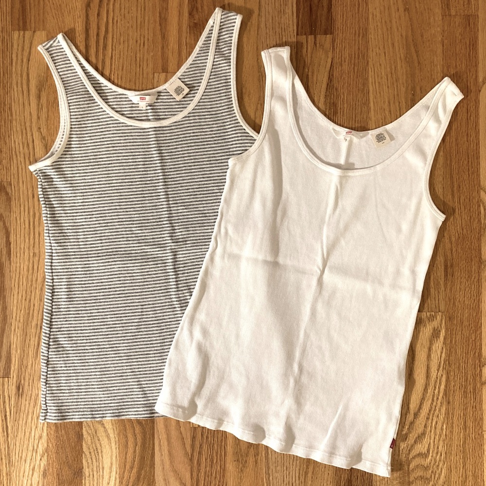 Levi's Ribbed Tanks (Set of 2)